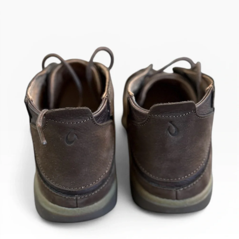 OluKai Men's Dark Brown Chukka Boots